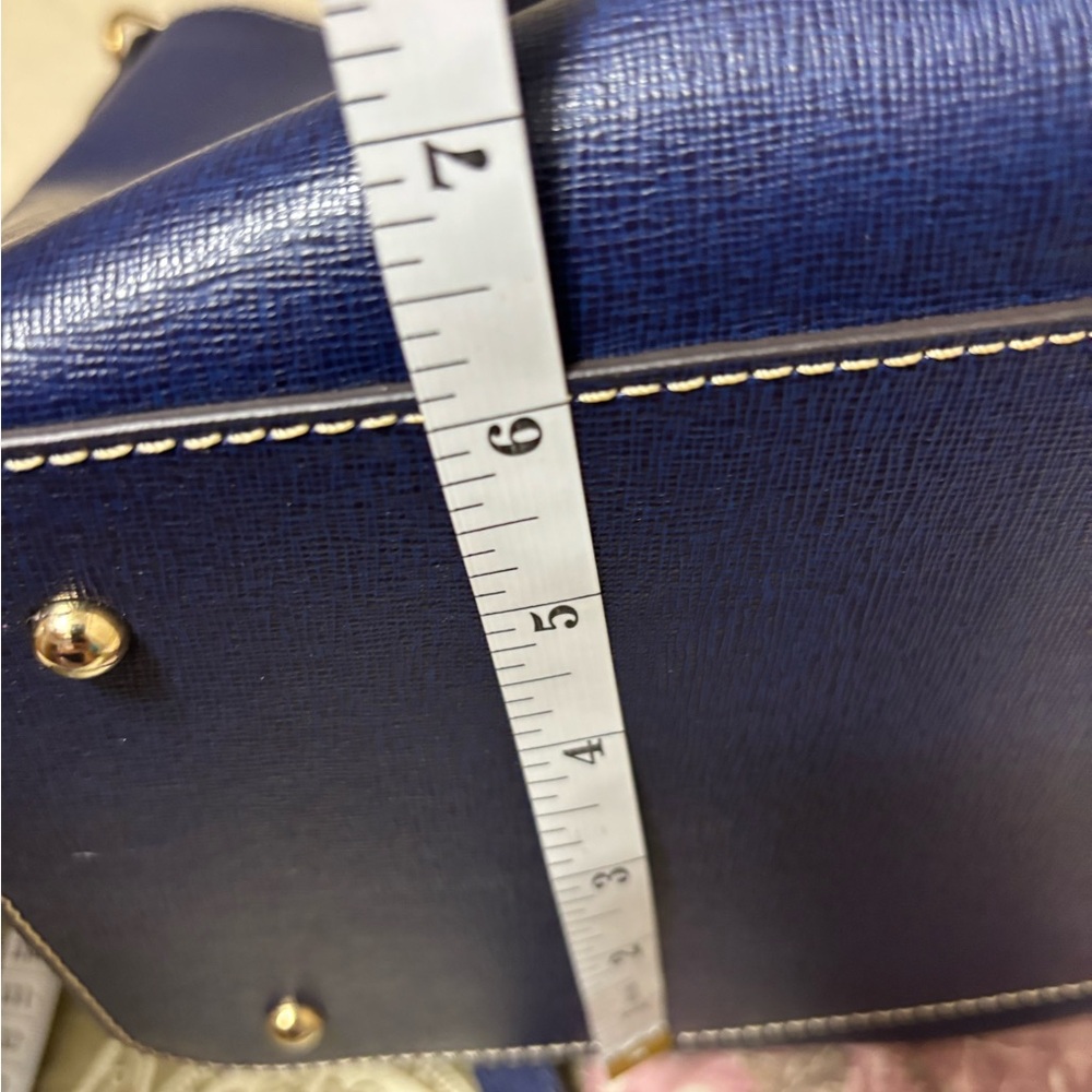 Dooney & Bourke Marine Blue Brenna Leather Bag - Picture 11 of 12